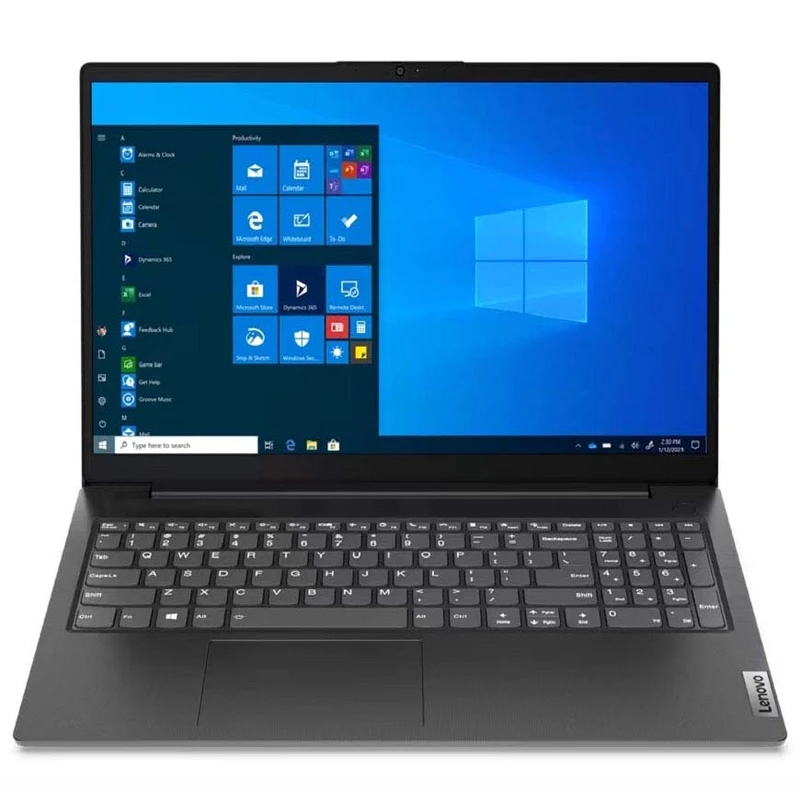 لپ‌تاپ لنوو مدل V15 G2 IJL با پردازنده Intel Celeron-N4500، رم DDR4 با ظرفیت 4GB و فرکانس 2933MHz، حافظه SSD با ظرفیت 256GB، نمایشگر 15.6 اینچ با پنل TN