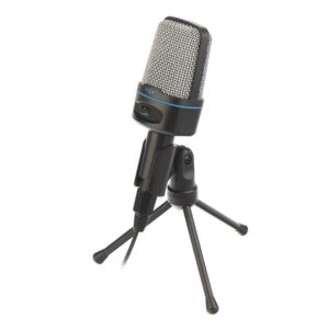 خرید میکروفون رومیزی فاکس ری مدل FXR-BAM-06 | مناسب استریم، گیمینگ، کلاس آنلاین و ضبط صدا | اتصال جک ۳.۵ میلی‌متری با طراحی پایه‌دار