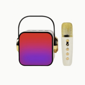 خرید اسپیکر قابل حمل مدل ZX-03 کارائوکه | همراه با میکروفون بی‌سیم، بلوتوث، فلش، رم و نور LED | مناسب مهمانی و تمرین خوانندگی